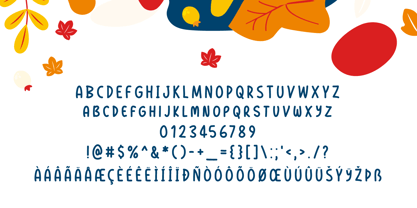 Winsome Autumn Font Poster 5