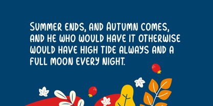 Winsome Autumn Font Poster 4