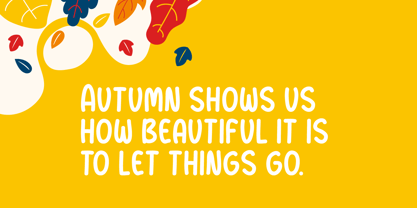 Winsome Autumn Font Poster 2