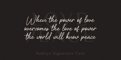 Helliya Signature Font Poster 4