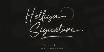 Helliya Signature Font Poster 1