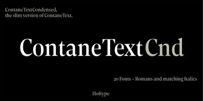 Contane Text Cnd Font Poster 1