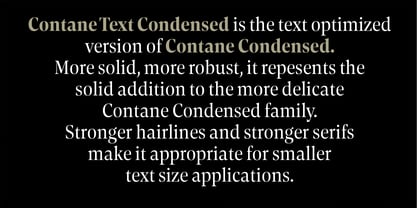 Contane Text Cnd Font Poster 13