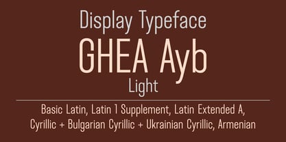 GHEA Ayb Font Poster 1
