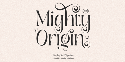 Mighty Origin Font Poster 1