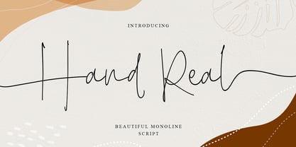 Hand Real Font Poster 1