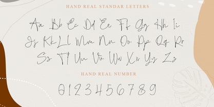 Hand Real Font Poster 5