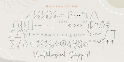 Hand Real Font Poster 7
