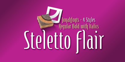 Steletto OS Flair Font Poster 1