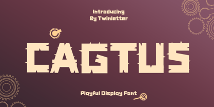 Cagtus Font Poster 1