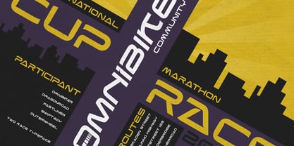 Two Race Font Poster 3