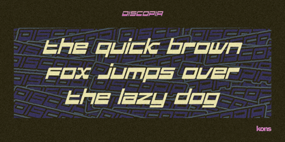 Discopia Font Poster 8