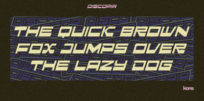 Discopia Font Poster 9