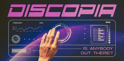 Discopia Font Poster 1