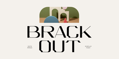 Brackout Font Poster 1