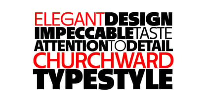 Churchward Typestyle Font Poster 4