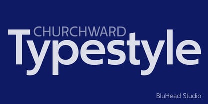 Churchward Typestyle Font Poster 1