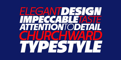 Churchward Typestyle Font Poster 7