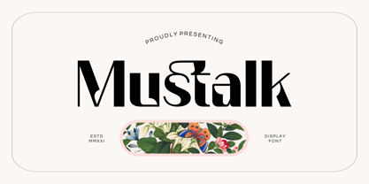 Mustalk Font Poster 1