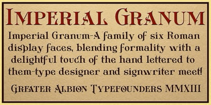 Imperial Granum Font Poster 1
