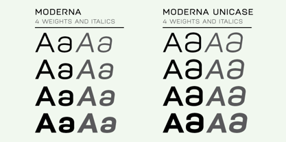 Moderna Font Poster 8