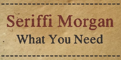 Seriffi Morgan Font Poster 5