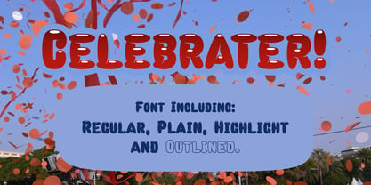 Celebrater Font Poster 1