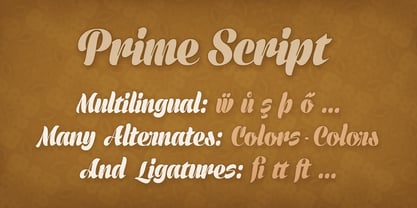 Prime Script Font Poster 2