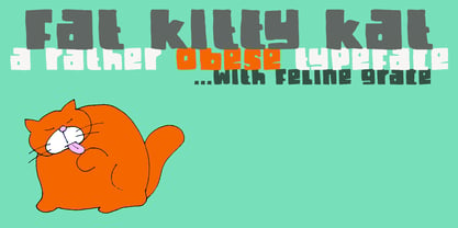 Fat Kitty Kat Font Poster 1
