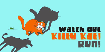Fat Kitty Kat Font Poster 2