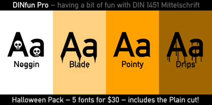 DINfun Pro Plain Font Poster 5