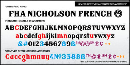 FHA Nicholson French Font Poster 4