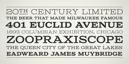 Columbia Titling Font Poster 5
