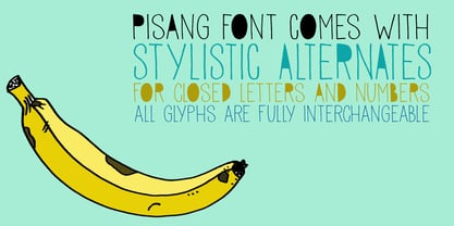 Pisang Font Poster 4