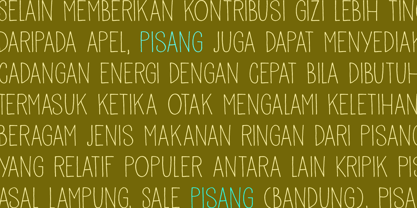 Pisang Font Poster 3