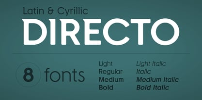 Directo Font Poster 1