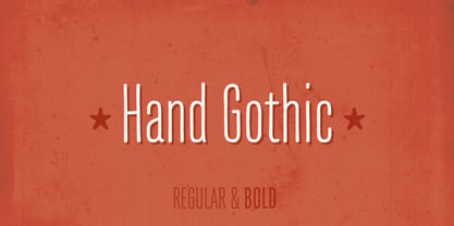 Hand Gothic Fuente Póster 1
