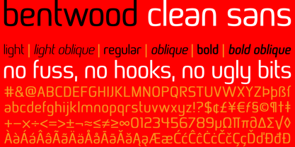 Bentwood Font Poster 1