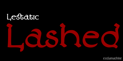 Lestatic Lashed Font Poster 1