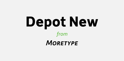 Depot New Font Poster 1