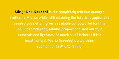 Mic 32 New Rounded Font Poster 2