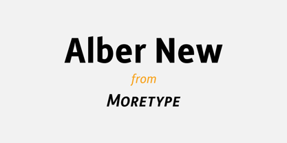 Alber New Font Poster 1