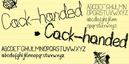 Cack-handed Font Poster 2