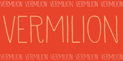 Vermilion Font Poster 1