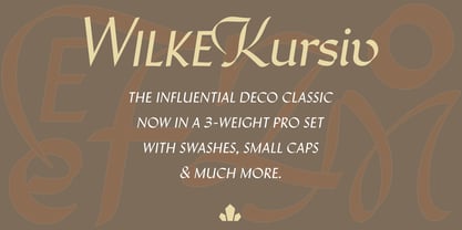 Wilke Kursiv Font Poster 1