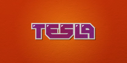 Tesla Font Poster 1