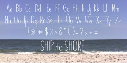 Ship to Shore Font Poster 3