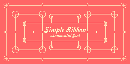 Simple Ribbon Fuente Póster 1