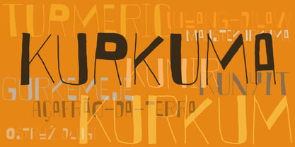 Kurkuma Font Poster 1