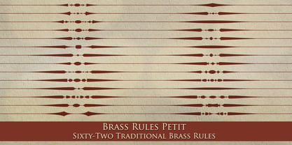 MFC Brass Rules Petit Font Poster 3